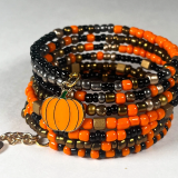 Halloween Memory Wire Bracelet